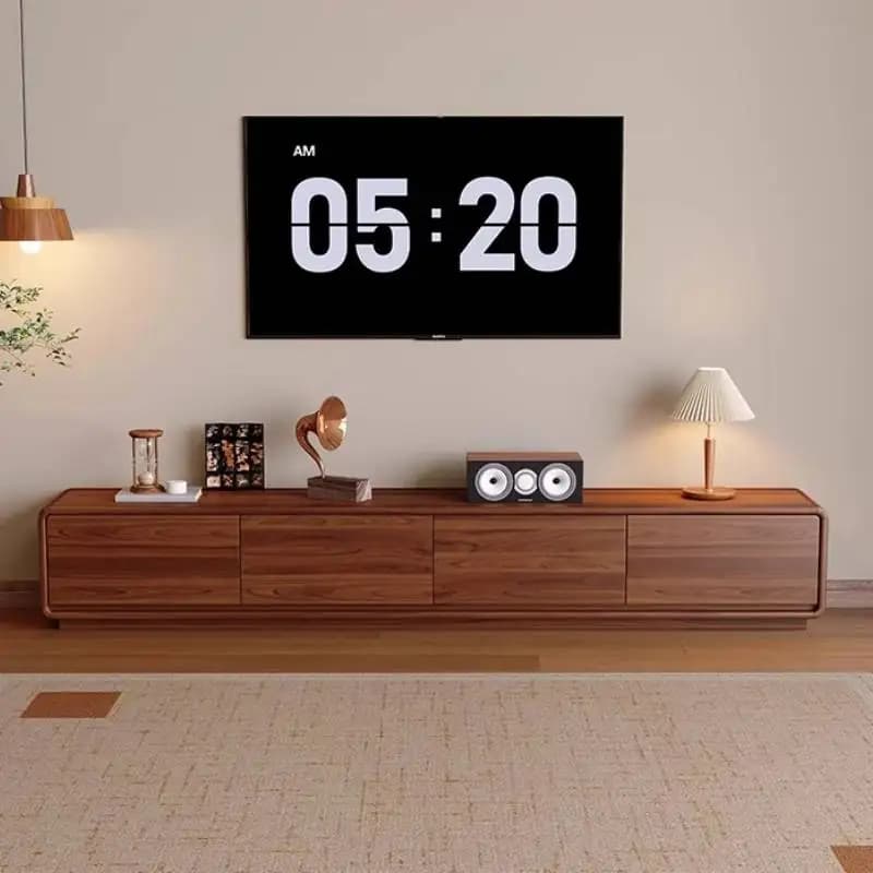 /Sitting Room Tv Cabinet Wood Vintage Chinese Space Saving Tv Cabinet Storage Nordic Designer Szafka Pod Telewizor Furniture