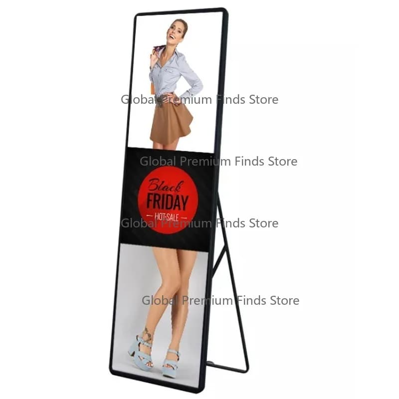 Indoor P2.5 Advertising 4g Floor Standing Digital Indoor Led Mirror Display Led Poster Display