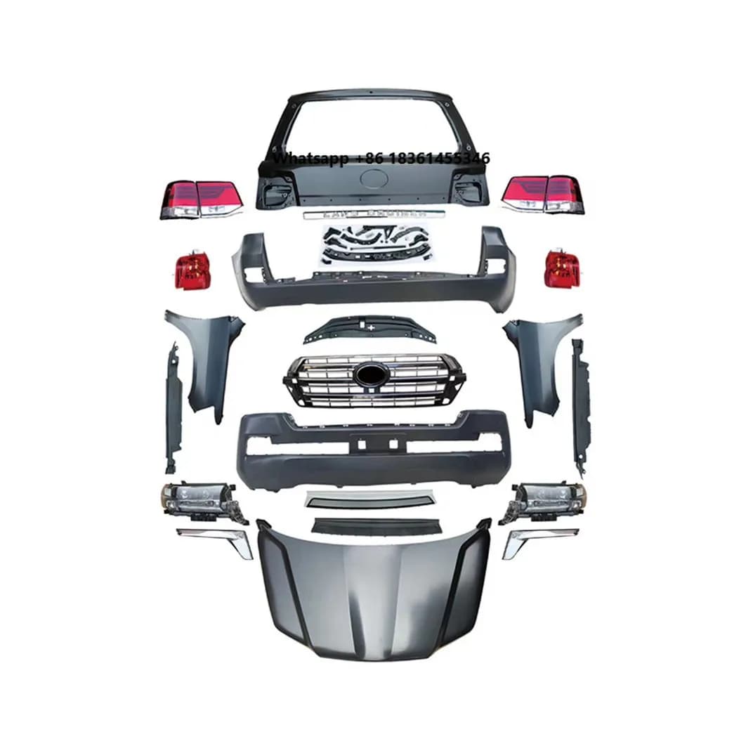 car bumper for  land cruiser lc200 2012 to 2016 front rear bumper with grille headlights taillights