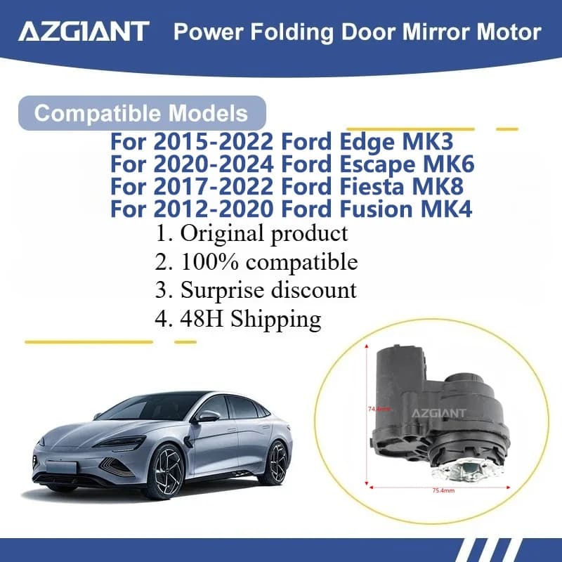 AZGIANT For Ford Edge MK3/Escape MK6/Fiesta MK8/Fusion MK4/Kuga MK3 Car Wing Mirror Authentic Folding Motor Power Assembly tools