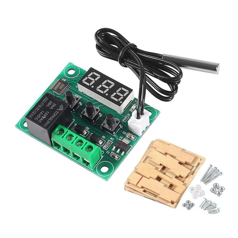12V Temperature Controller Module with Case XH W1209 LED Display Digital Thermostat Module Waterproof NTC Probe -50~110℃