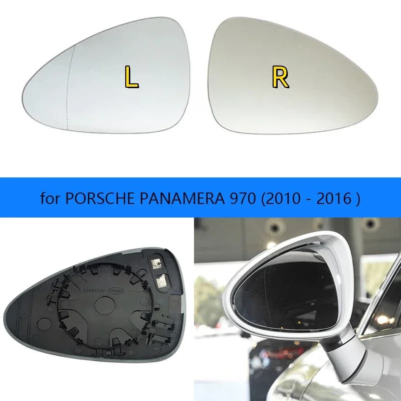 High quality wide angle car heated door mirror glass for PORSCHE PANAMERA 970 (2010 -2016 ) OEM:97073103505 / 97073103809
