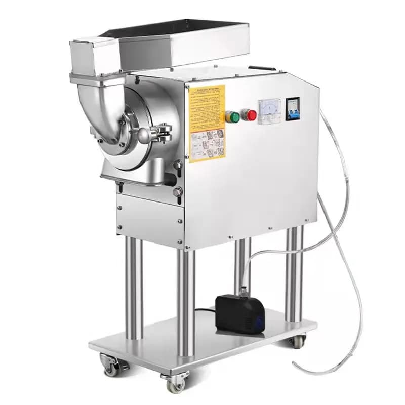 High Quality Commercial Rice Dried Fish Spices Herb Powder Grinding Machine With Water Cooling System