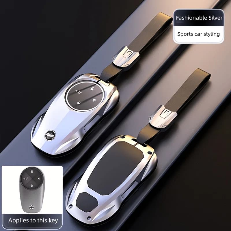 Suitable for NIO ES6 Key Case, EC6 Dedicated, ES8 High-End Car Metal Remote Control Protective Shell Cover