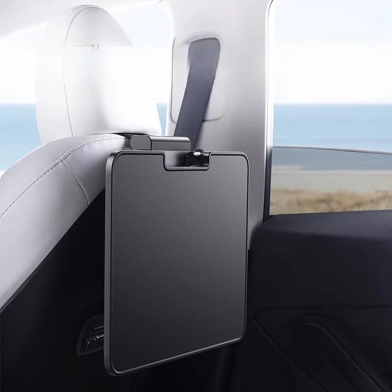 Suitable for Tesla ModelY car rear 3 small table boards folding computer table modification accessories