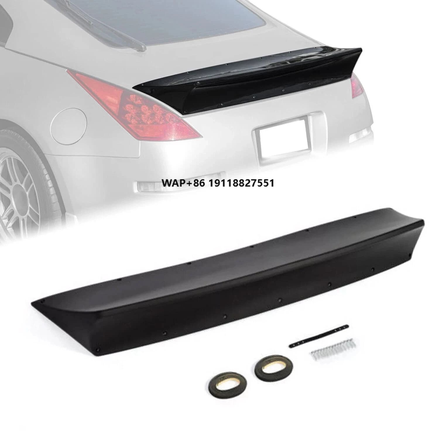 For 03-08 350Z Z33 JDM RB Style ABS Painted Trunk Duckbill Spoiler Wing