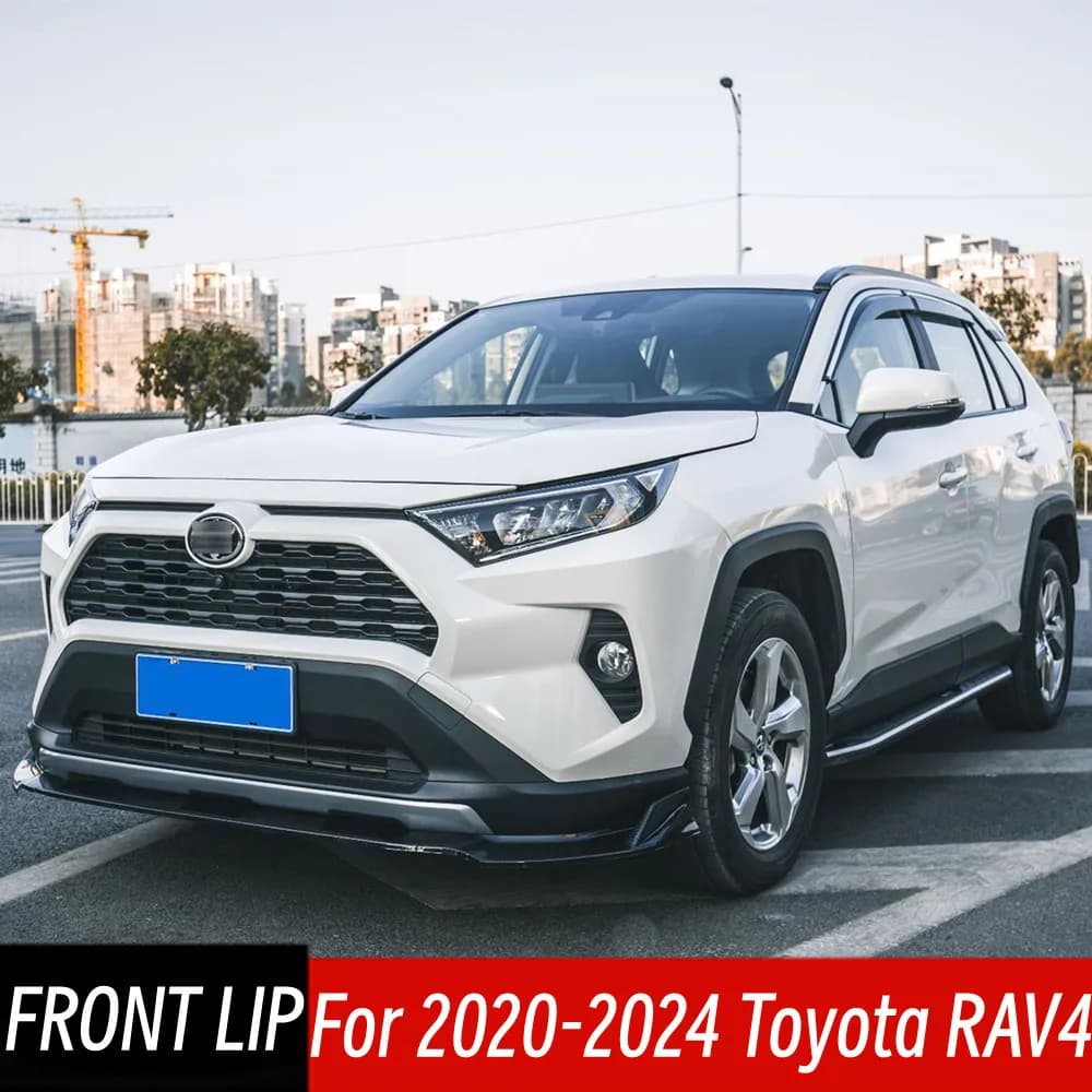 For Toyota RAV4 2020 2021 2022 2023 2024 Front Bumper Splitter Lip Chin Spoiler Diffuser Protector Guard Car Accessories Parts