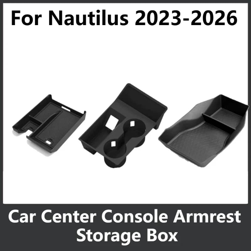 For Lincoln Nautilus 2023-2026 Car Center Console Armrest Storage Box Cup Holder Car Interior Accessories