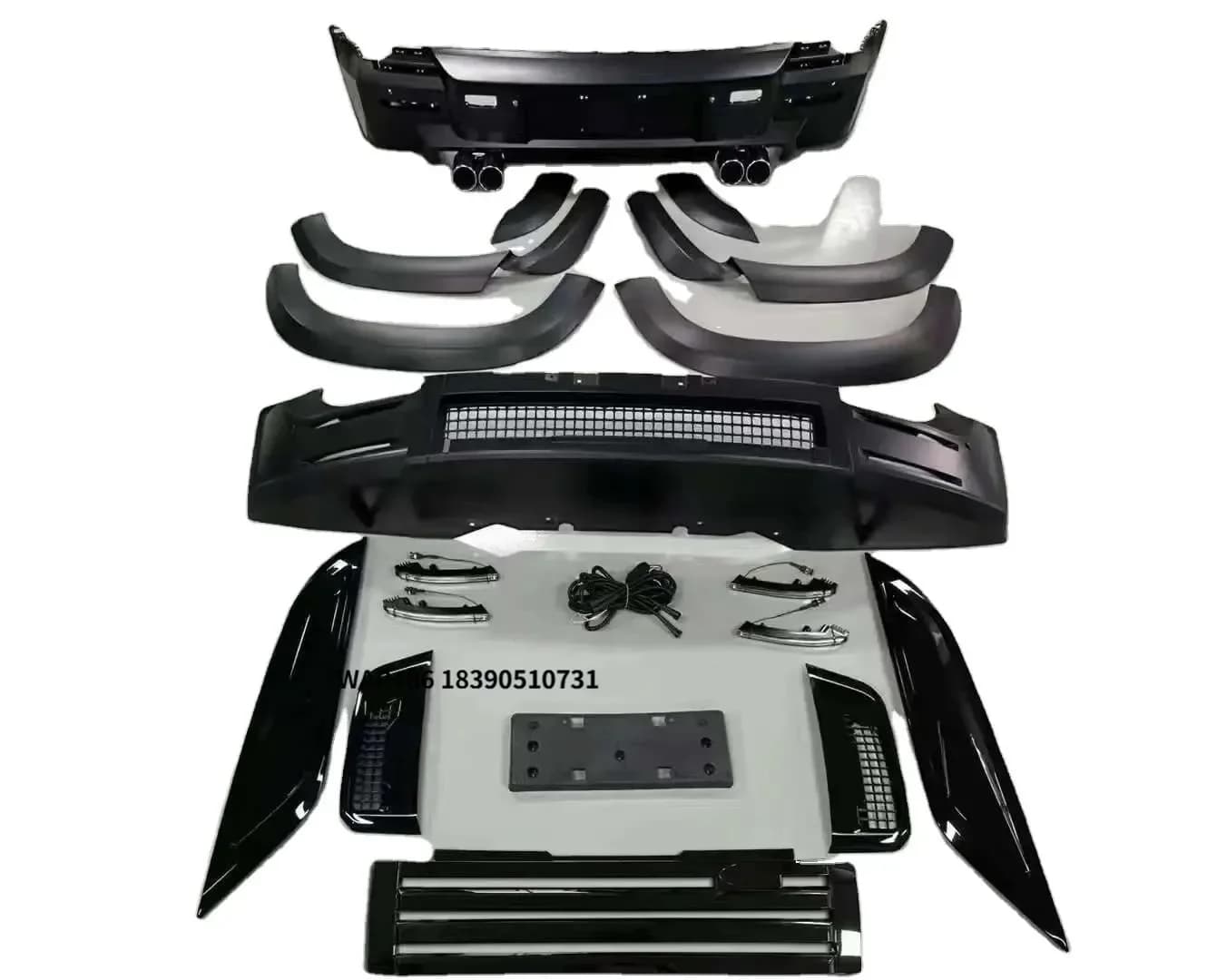 Body Kits for  Defender Modified Upgrade Gloss Black Body Kits 2020+ 90/110 4x4 Off-Road Parts Facelift