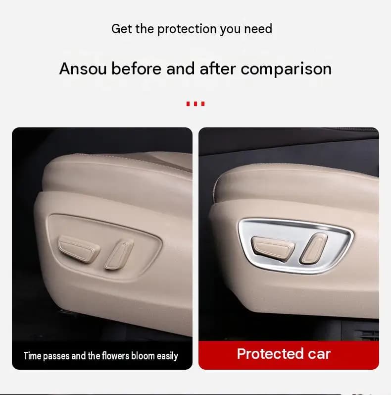 Seat Panel Trim for Toyota Alphard Vellfire 40 Series ABS 2pcs Carbon Fiber Pattern Gloss Black Silver Cabin Decorative Covers