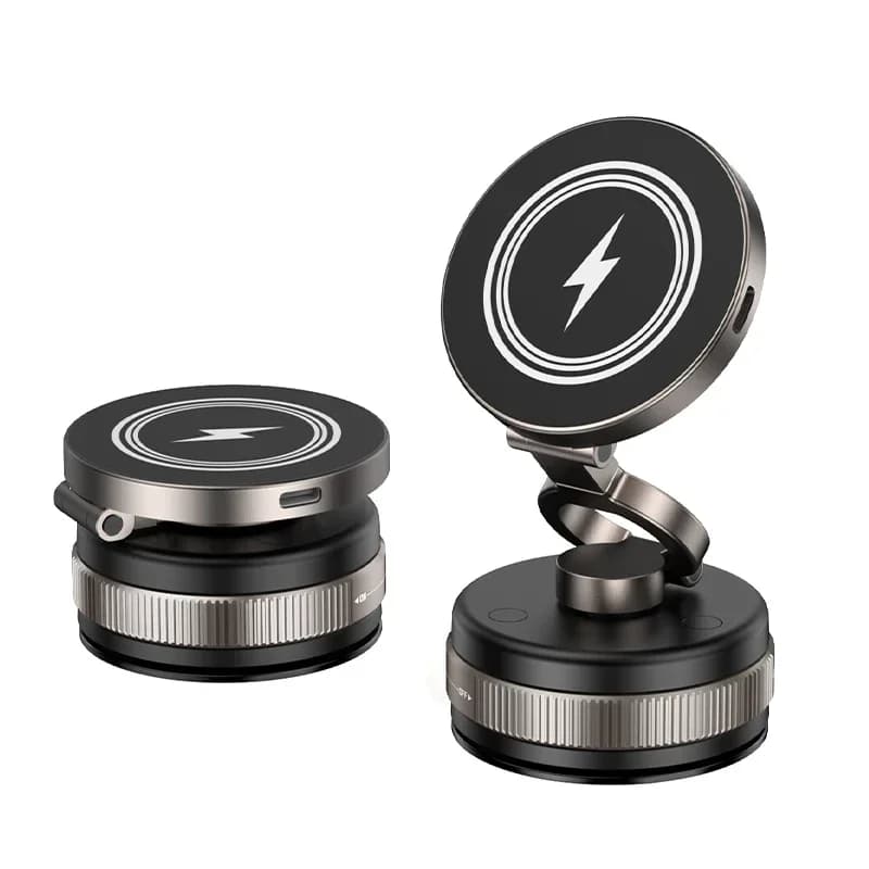 car bracket wireless magnetization 15w fast charger mobile phone rotating desktop vacuum mobile phone bracket