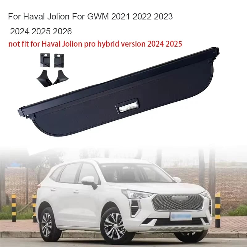 Auto Trunk Curtain Organizer Cover For Haval Jolion For GWM 2021-2026 2022 2023 Rear Rack Partition Shelter Shield Shade Luggage