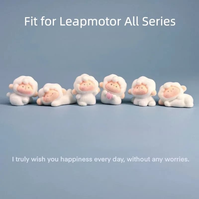 For Leapmotor B10 B01 C10 C11 C16 All Series Cute Plush Lamb Doll Car Center Screen Ornament Accessories