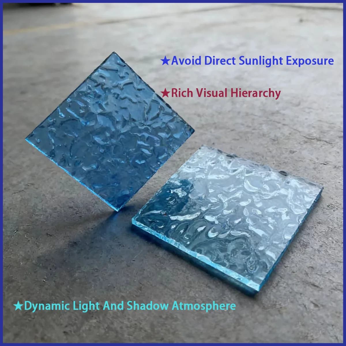 5mm Transparent Corrugated Surface Acrylic Sheet - PMMA Organic Glass, Suitable for Jewelry Display Advertising DIY