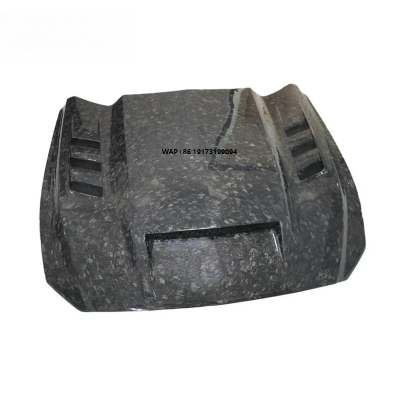 TF Style Forged Carbon Fiber Front Engine Bonnet Hood for 2015-17