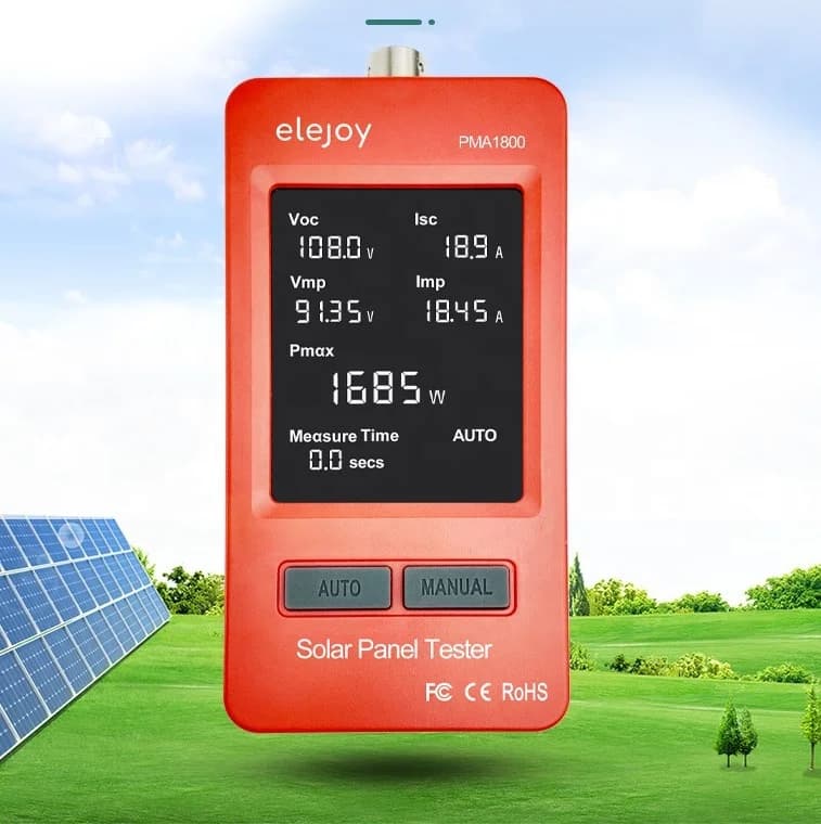 PMA1800 LCD MPPT Solar Panel Multimeter Solar Panel Tester Smart Voltage Tester Digital Power PV  Tester