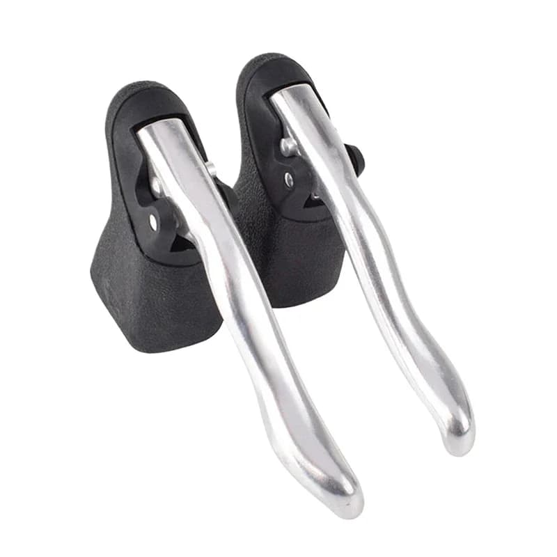 Aluminum  Alloy Road Bike Handlebar Levers Dead Speed Bend PVC Bicycle Brake Accessories 1 Pair Bicycle Brake Handle