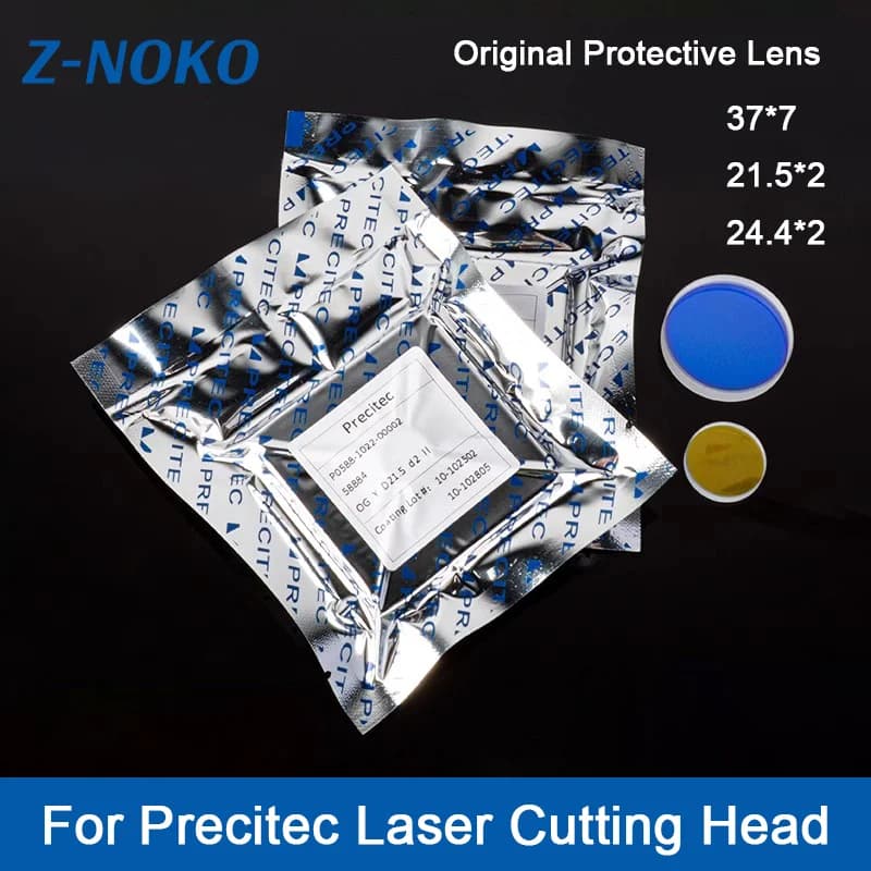 Original Precitec Protective Lenses 37*7 20kw 30kw 40kw Lower Protection Windows for Laser Cutting Machine