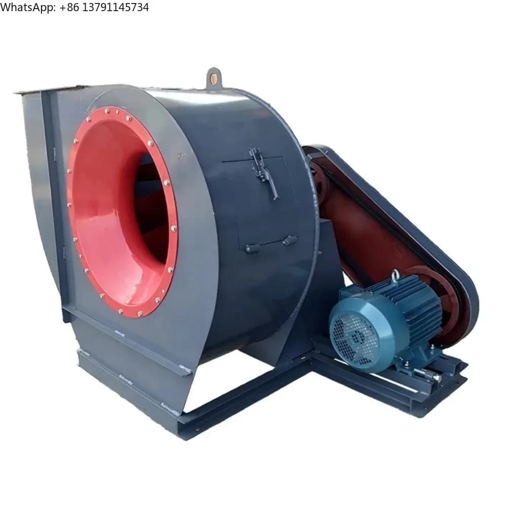 Industrial Blower 4-72 Series Belt Drive Large Air Vacuum Ventilation Centrifugal Fan