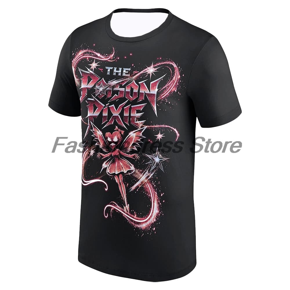 Men's Black Candice LeRae The Pixie T-shirt Crewneck Short Sleeve Polyester Tee Women Outdoor Streetwear Tops