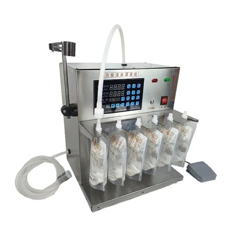 Stand-up bag snail powder high temperature filling machine beef soup milk soy milk traditional Chinese medicine liquid suction