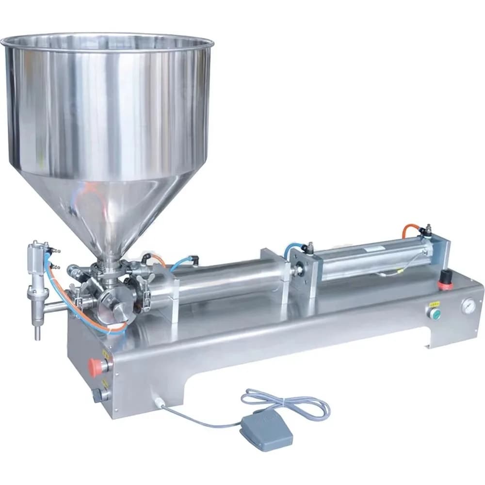 Pneumatic Semi Automatic Liquid Filling Machine Adjustable Volume Oil Filler for Edible Oil Packaging Efficient Durable
