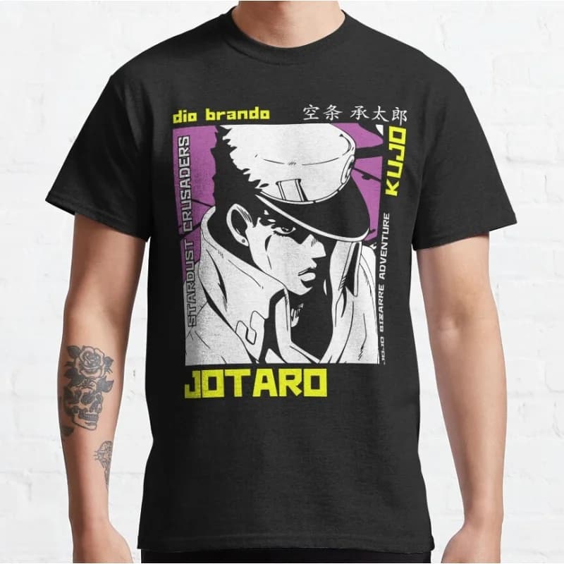 0215 JoJo's Bizarre Adventure Anime Gift t shirt Manga unbreakable diamond Graphic Clothes Y2K clothing All size Tops S-6XL