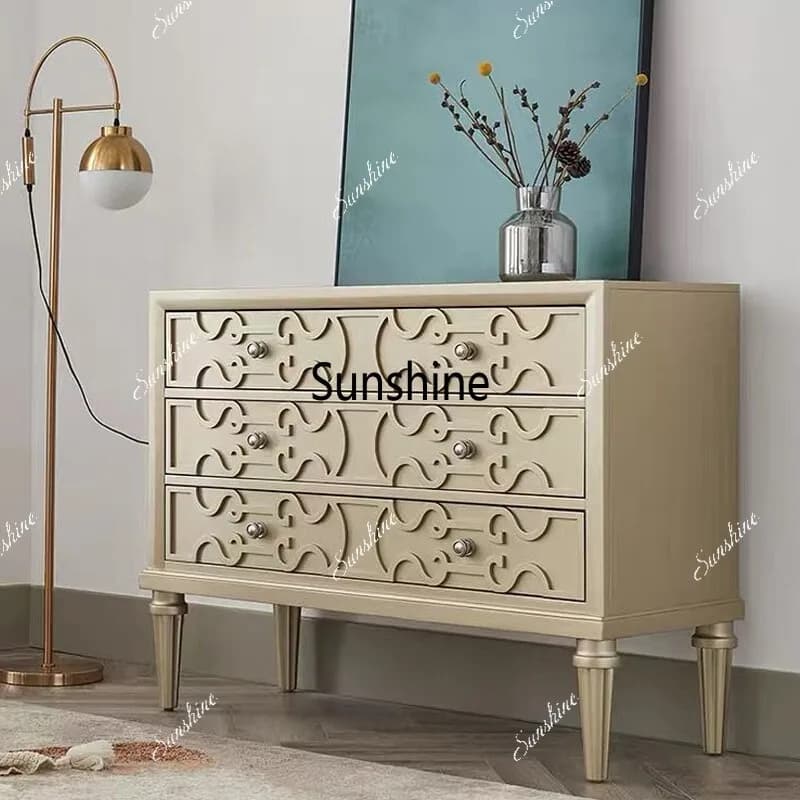 Light luxury door cabinet Living room entrance hall Multifunctional storage cabinet