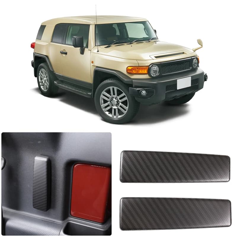 For 2007-2021 Toyota FJ Cruiser stainless steel car rear door inner handle panel trim strip sticker car interior accessories