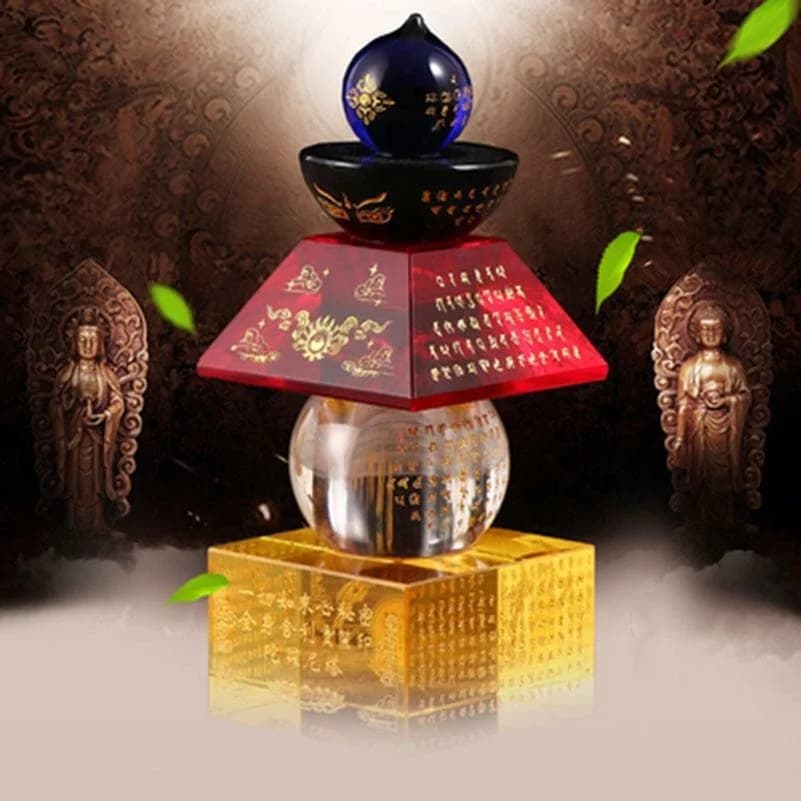 Modern 5 Element Pagoda Home Decoration Sculpture Living Room Decor Accessories Artistic Zen Style