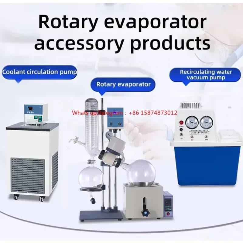 Three-piece set Rotary evaporator with accompanying circulating water vacuum pump