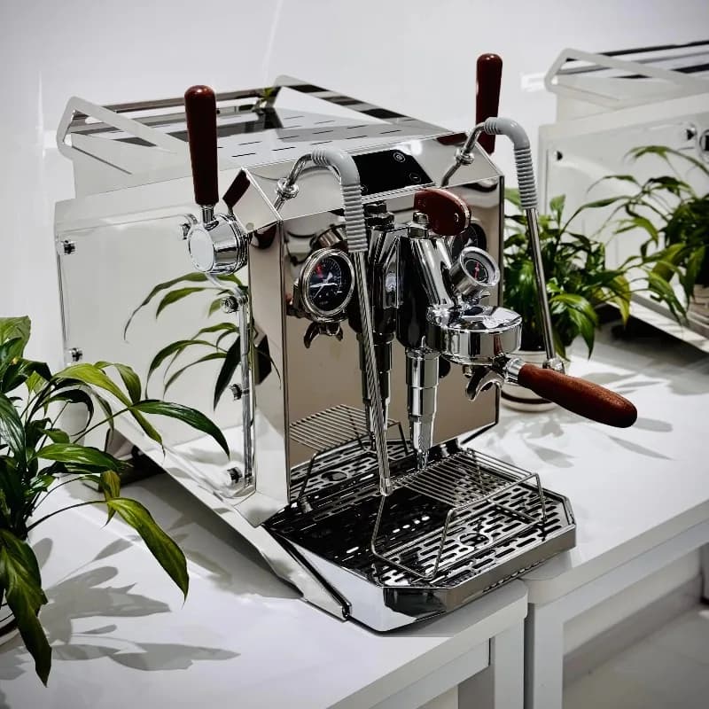 Light Commercial Semi Automatic Espresso Machine for Cafe Group Head Temperature Control 3L Steam Boiler Stainless Steel