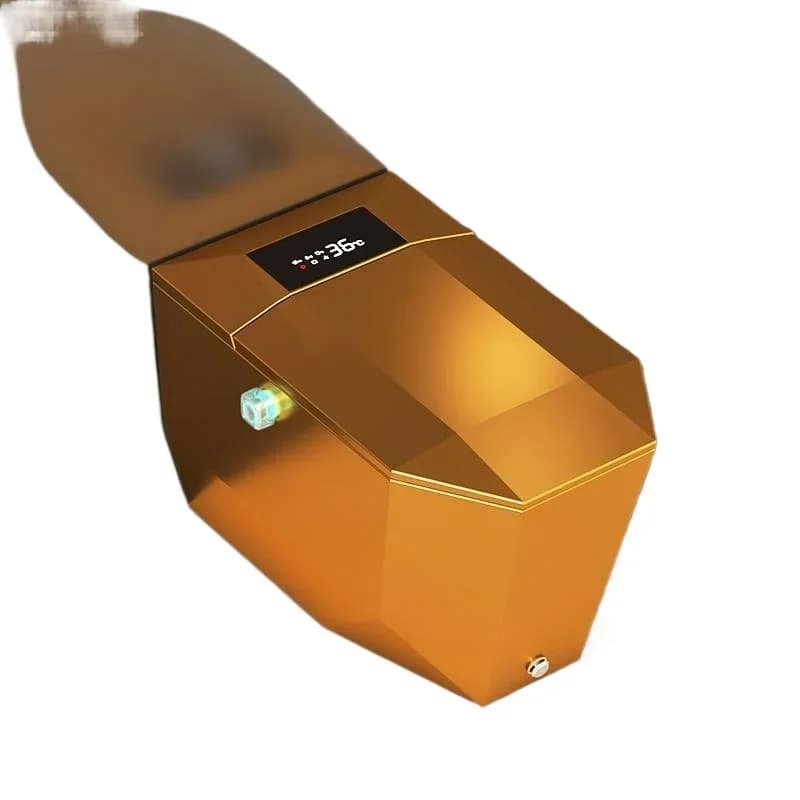 Diamond-shaped local tyrant gold smart toilet