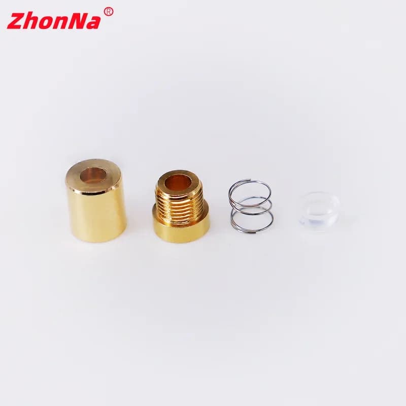 Laser Module Housing 6.5x10mm for TO5.6, Brass Shell Spring, Metal Collimating Lens 200-1100nm, DIY Optics LD Accessories