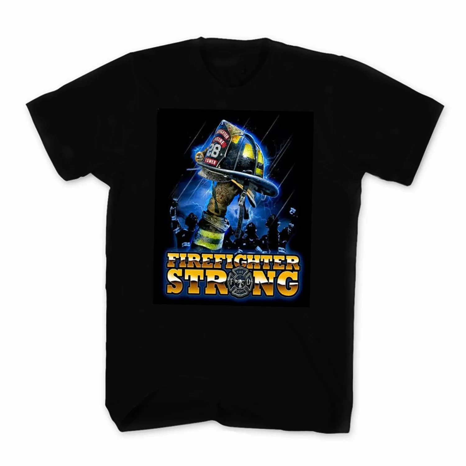 Creative Design Fire Fighter Strong Proud Occupation T-Shirt. Summer Cotton Short Sleeve O-Neck Mens T Shirt New S-3XL