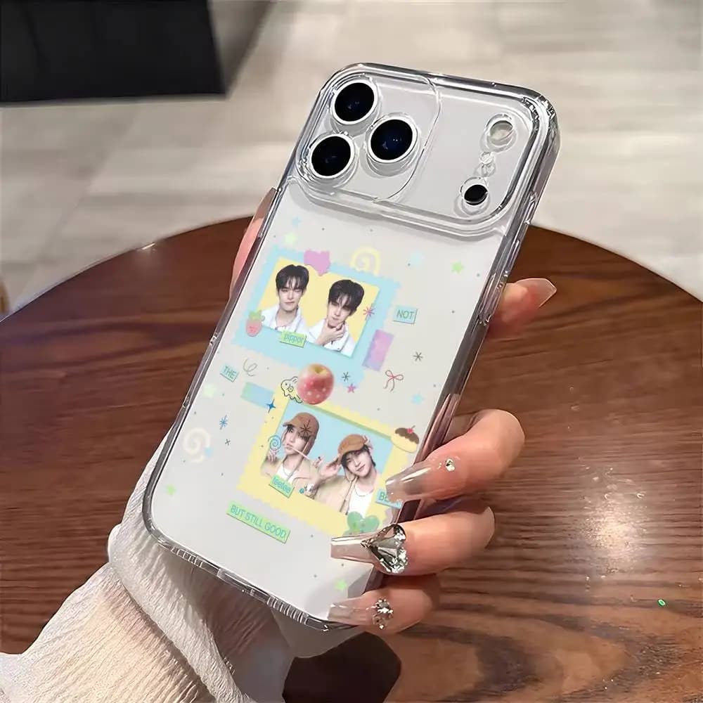 Thai Star TEETEEPOR Q-Qin D-Duang With You Phone Case For iPhone 17 16 15 14 13 12 11 Mini Pro Max Plus Transparent Cover
