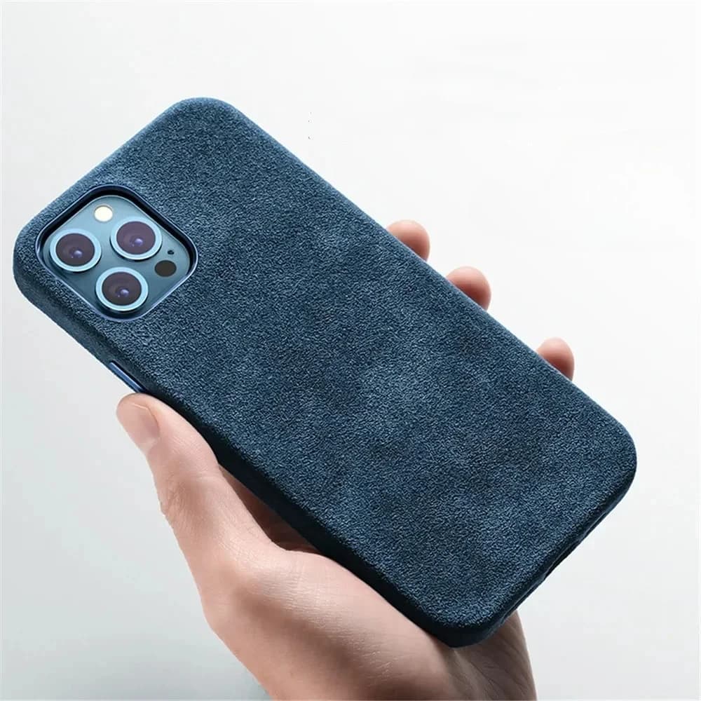 Genuine Italy Leather Case MagSafe for IP 18 Air 17 16 15 14 Plus Pro Max 13 12 Magnetic Supercar Turn Fur Phone Back Cover