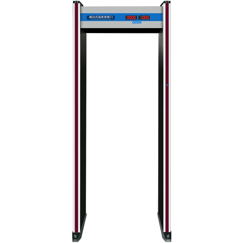 LMM prevention and control temperature measurement door automatic detection fast through voice broadcast channel security door