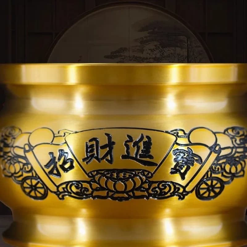 Brass incense burner, attracting wealth and prosperity, a must-have for any home or Buddhist altar, used for burning incense