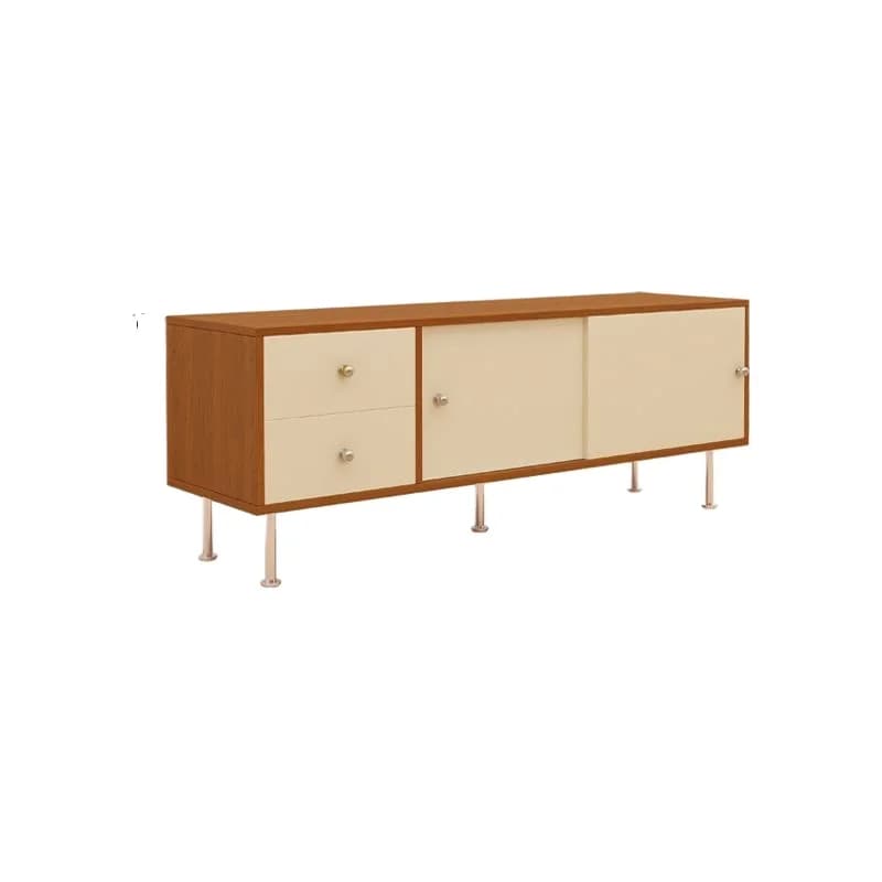 LMM simple living room against the wall integrated locker color matching creative storage retro cabinet