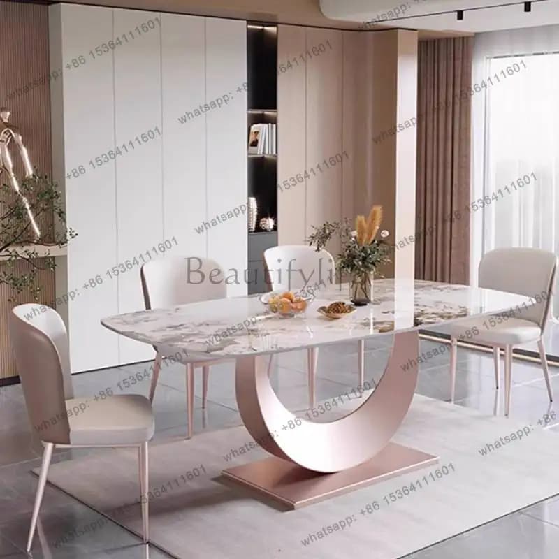 Designer Style Dining Tables Space Small Base Extending Luxury Dining Tables