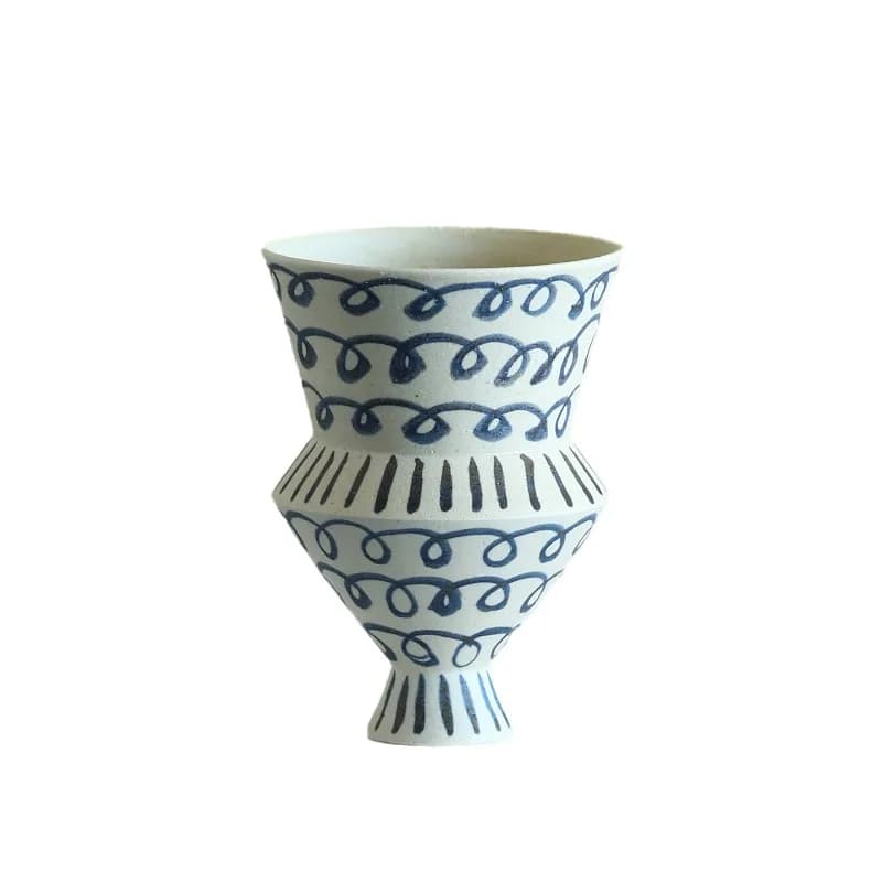 Large-diameter ceramic flower ware entrance ornament, which can be hydroponic.