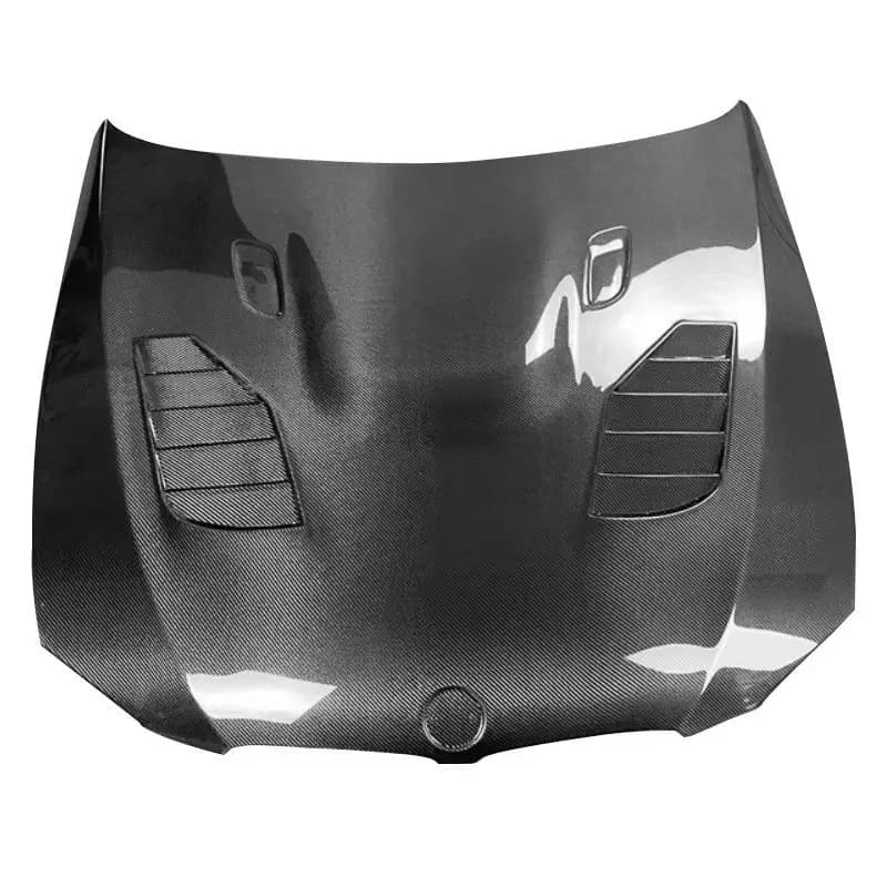 Carbon Fiber Fibre Front Engine Hood Vents Bonnet For BMW M3 E90 E92 E93,100% tested well