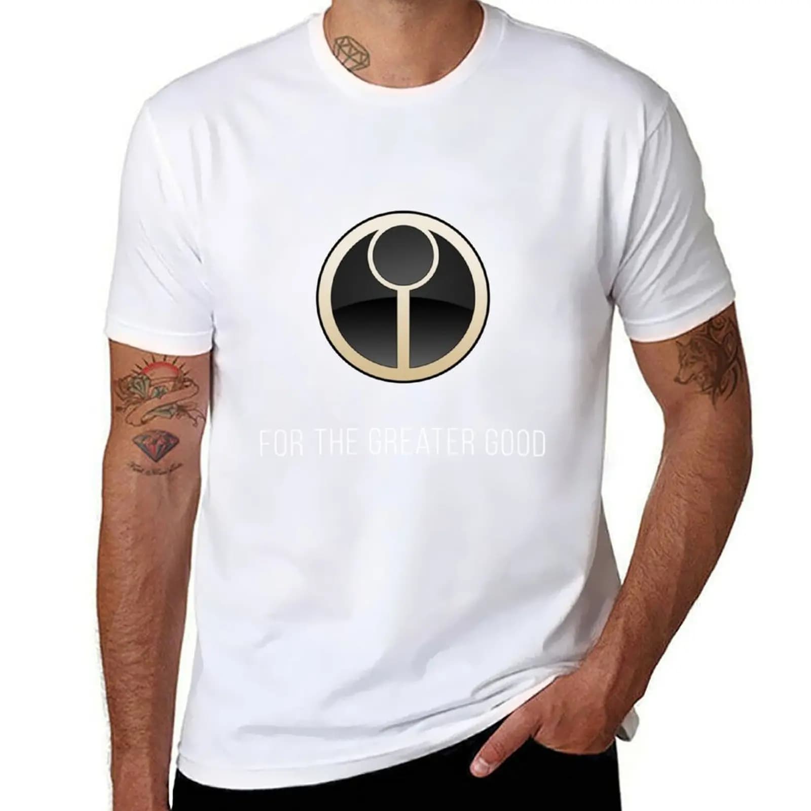 Tau - For The Greater Good Yellow T-Shirt mens graphic t shirts t shirts for man pack cotton T-Shirt