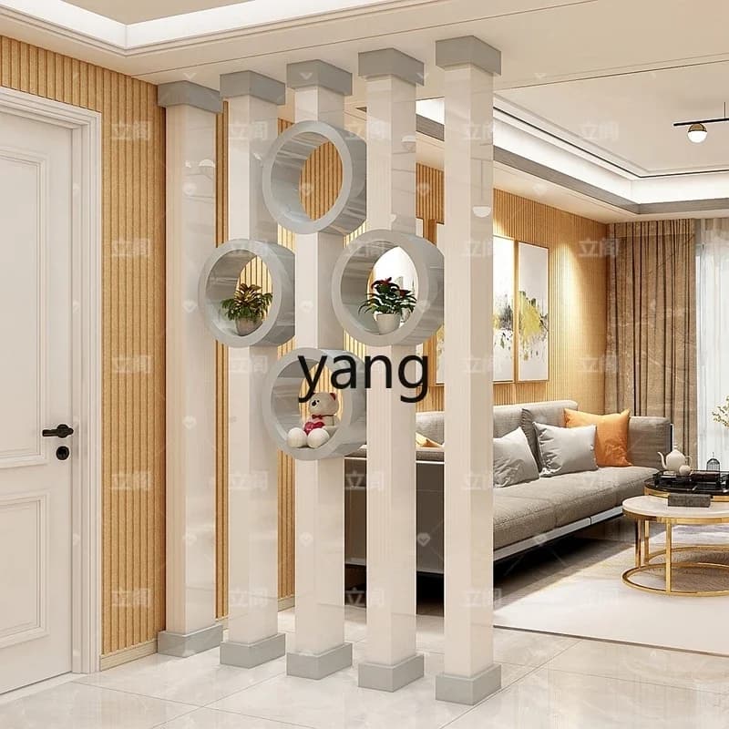 LH modern simple living room decoration entrance partition double-sided paint screen