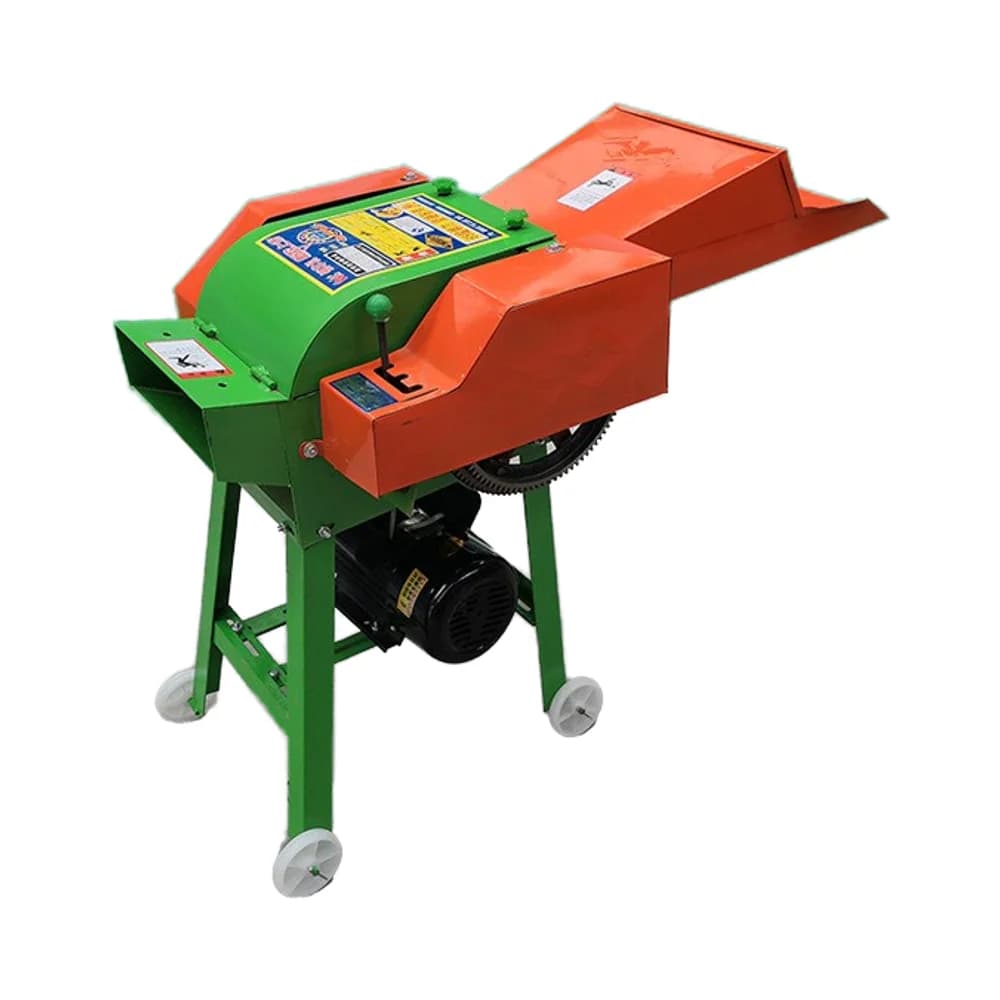 New Electric Small Household Chaff Cutter Machine Grass Chopper 2 Ton/H Capacity 1 Year Warranty for Cattle Sheep Feed