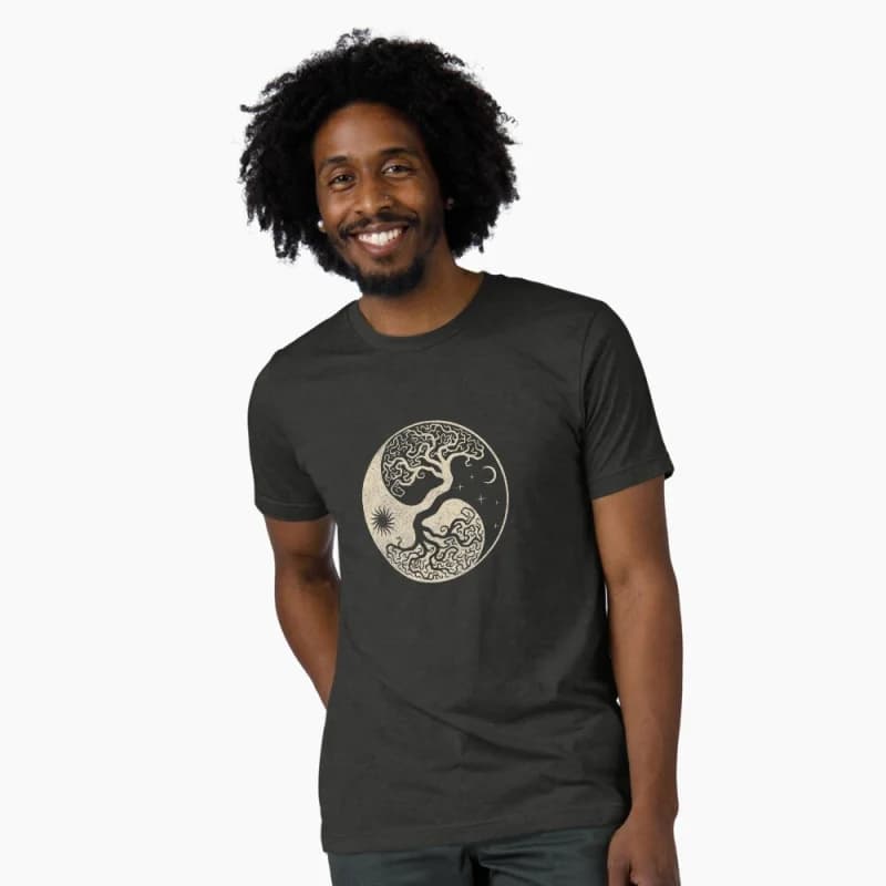 0415  Yggdrasil Viking Tree of life Viking Gift T-Shirt Norse Myths printed Graphic clothes 100% cotton Tee All size tops S-6XL