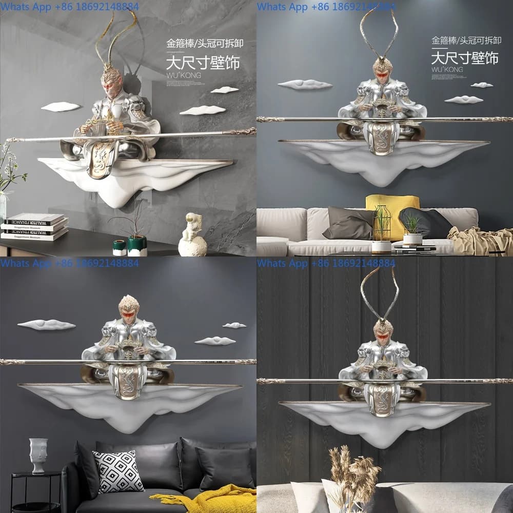 Monkey King 3D Relief Wall Art for Living Room Bedroom Decoration