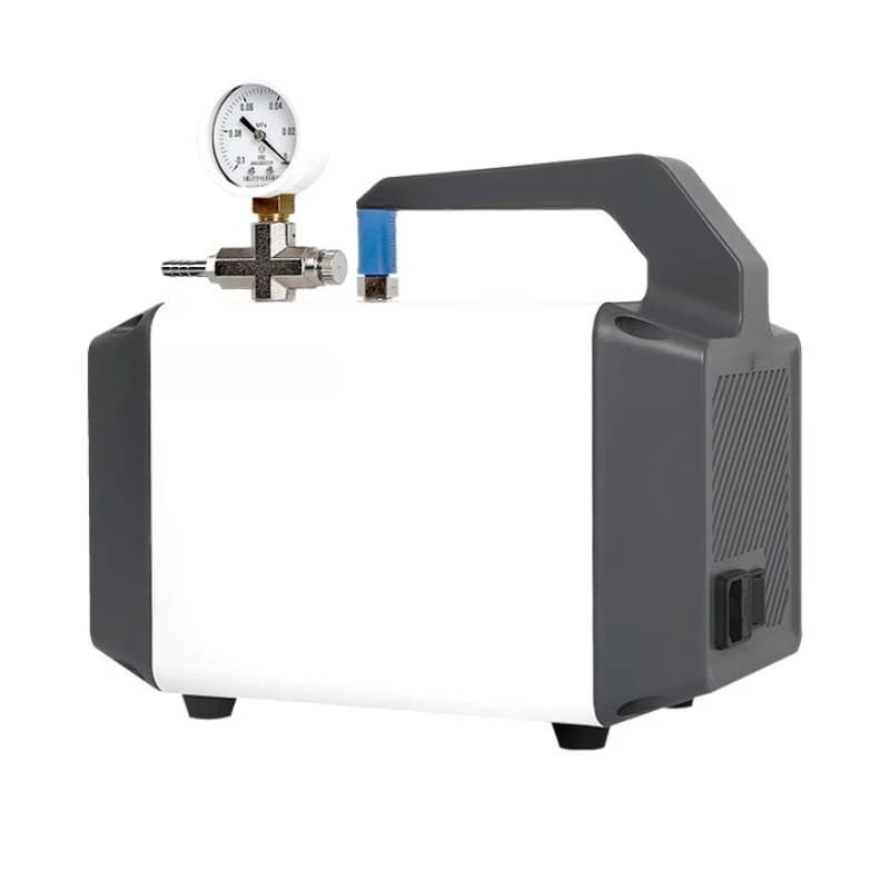 Oil-free diaphragm vacuum pump, laboratory anti-corrosion small silent air pump positive and negative pressure suction