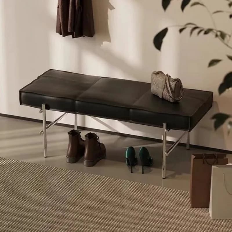Cream wind shoe stool door home light luxury high sense home shoe stool Internet celebrity designer shoe stool simple